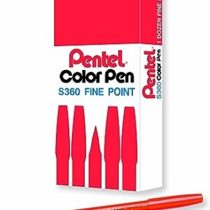 Pentel Arts Color Pen Orange S360-107