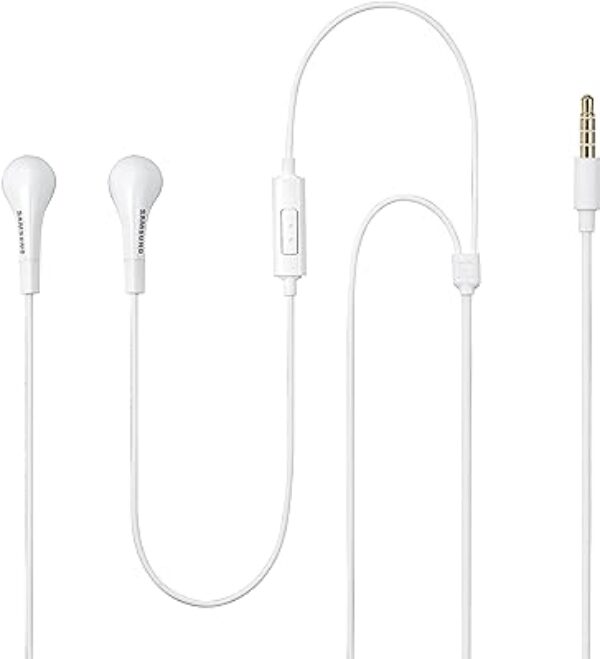 Samsung Ehs64 Hands-Free Earphones with Mic (White)