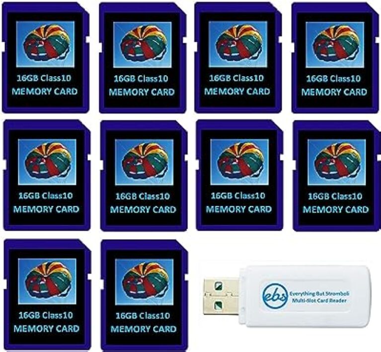 EBSDHC Class 10 10-Pack Flash Memory