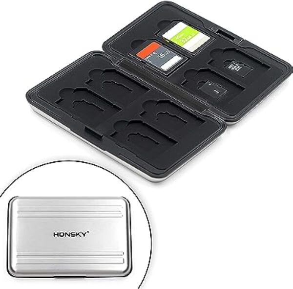 Honsky Waterproof SD Card Holder (Silver)