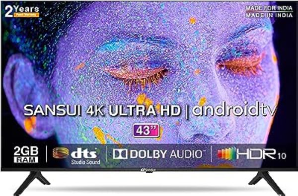 SANSUI 43" 4K Ultra HD Android TV