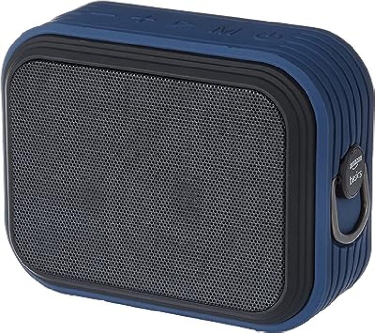 Amazon Basics Bluetooth Speaker IPX5 Blue