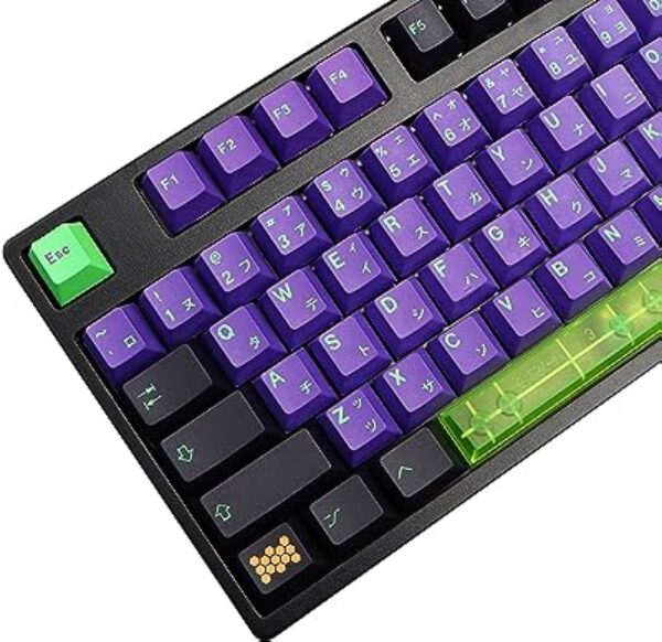 EVA-01 Keycaps Purple and Green