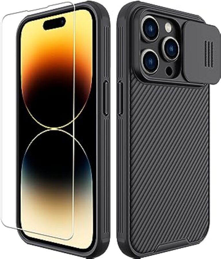 iPhone 14 Pro Case with Camera Cover (Black)