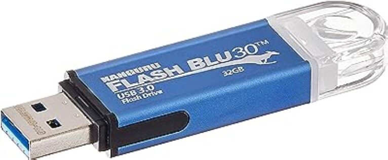 Kanguru FlashBlu30 32GB USB 3.0 Flash Drive