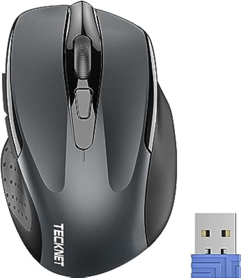 Tecknet M003 Wireless Optical Mouse (Grey)