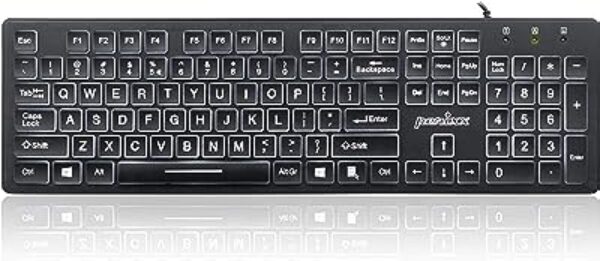 Perixx PERIBOARD-317 White LED Backlit Keyboard