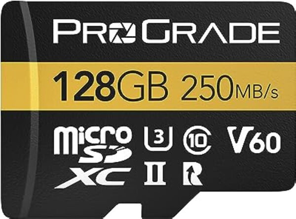 ProGrade Digital microSD Card V60 128GB Gold