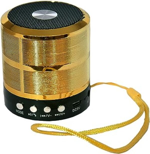 Mini Bluetooth Speaker WS 887 Golden