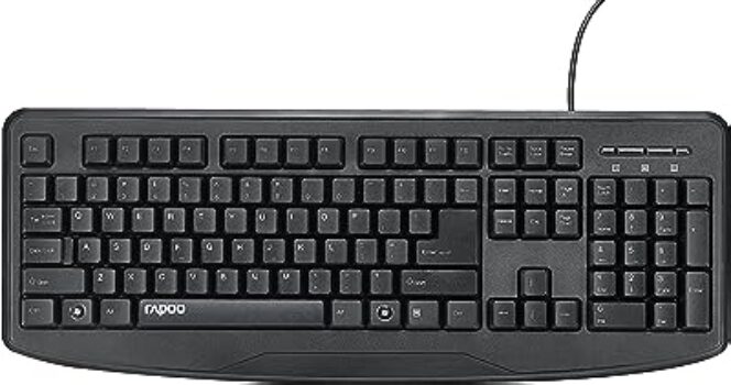 Rapoo Wired Keyboard Black