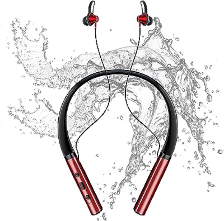 Noymi Wireless Neckband Earphones (Red)