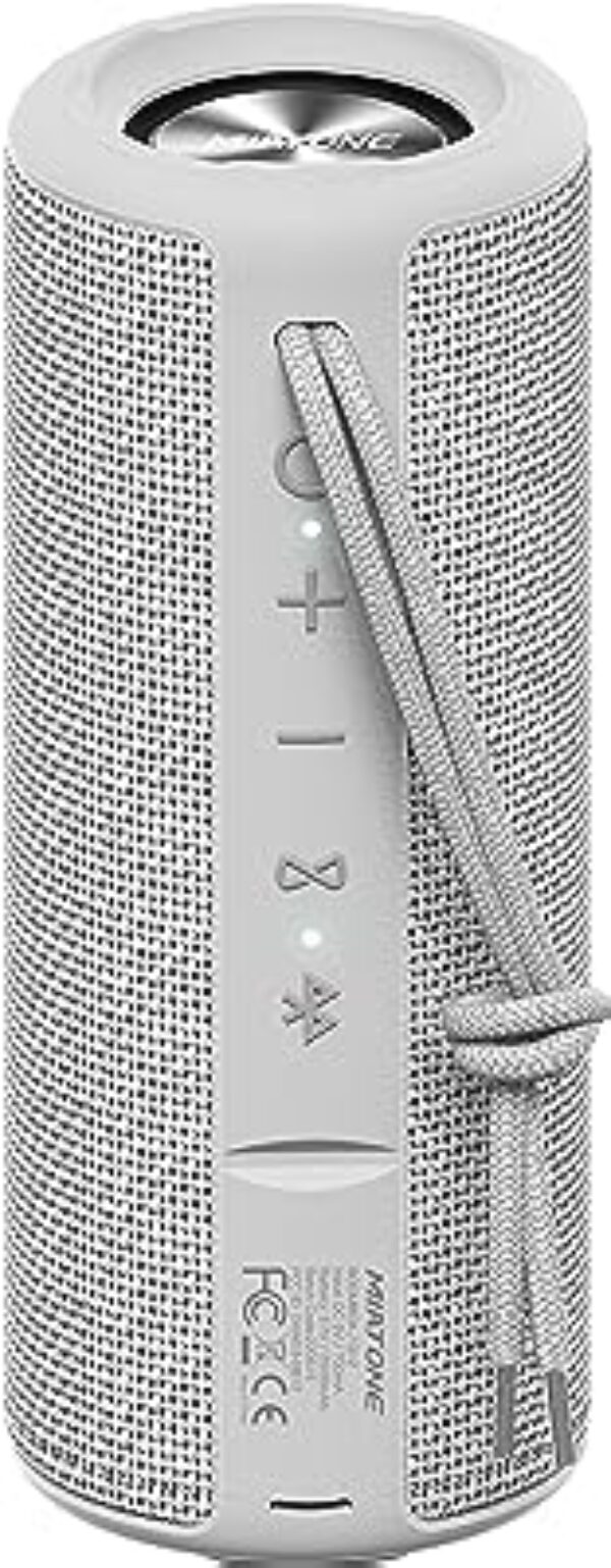 MIATONE Bluetooth Speaker Waterproof Grey