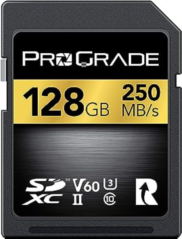 ProGrade Digital SDXC UHS-II V60 128GB Gold Memory Card