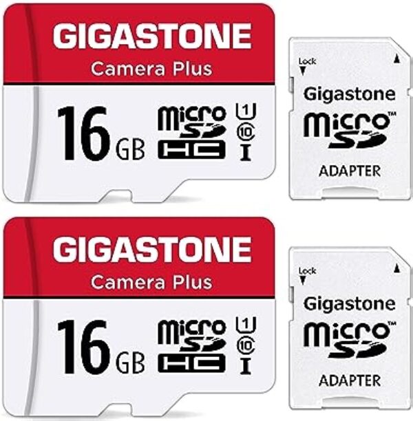 Gigastone 16GB Micro SD Card 2 Pack
