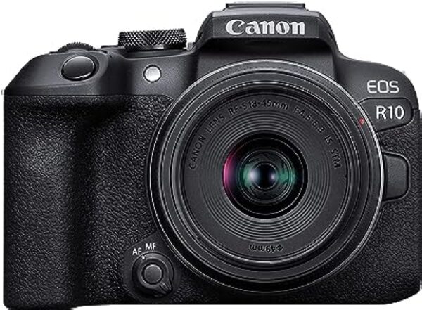 Canon EOS R10 Mirrorless Camera RF-S18-45mm Kit Black