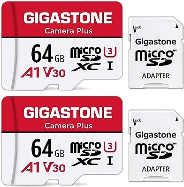 Gigastone 64GB Micro SD Card 2 Pack