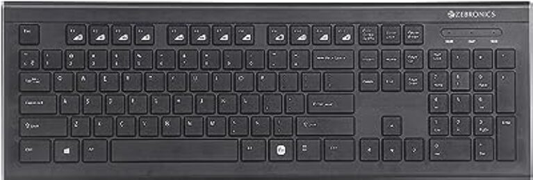 Zebronics DLK01 USB Multimedia Keyboard Black