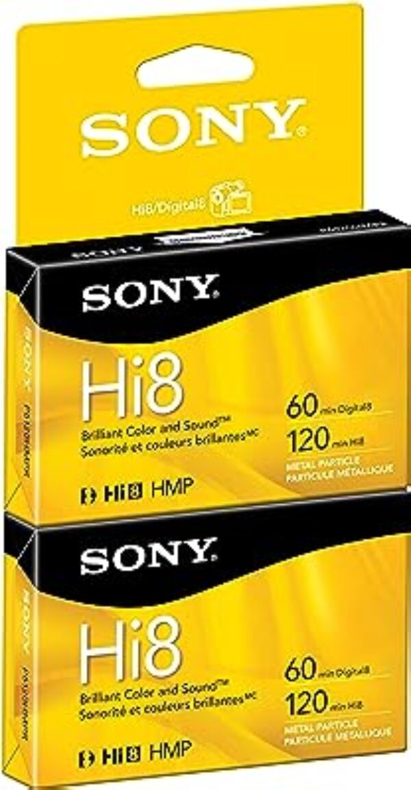 Sony Hi8 Tape 2-Pack Hangtab