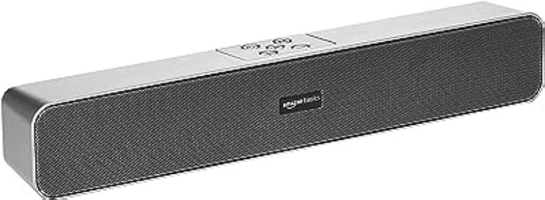 AmazonBasics Bluetooth Speaker Soundbar Grey