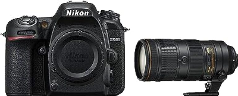 Nikon D7500 Black SLR Body & 70-200mm F/2.8E FL ED VR Lens