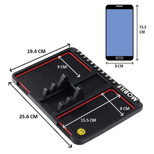 Non-Slip Car Mobile Holder Dasboard Mat Anti-Skid & Anti-Slip Universal Design - Image 2