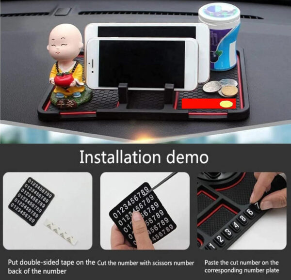 Non-Slip Car Mobile Holder Dasboard Mat Anti-Skid & Anti-Slip Universal Design - Image 3
